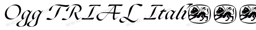 Ogg TRIAL Itali字体转换